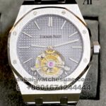 AUDEMARS PIGUET ROYAL OAK TOURBILLON  EXTRA-PLAT Gray Dial Stainless Steel