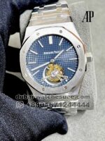 AUDEMARS PIGUET ROYAL OAK TOURBILLON EXTRA-PLAT Blue Dial Stainless Steel