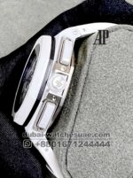 AUDEMARS PIGUET White Dial With Blue Sub dial White Ceramic Bezel With White Rubber Strap - Image 4