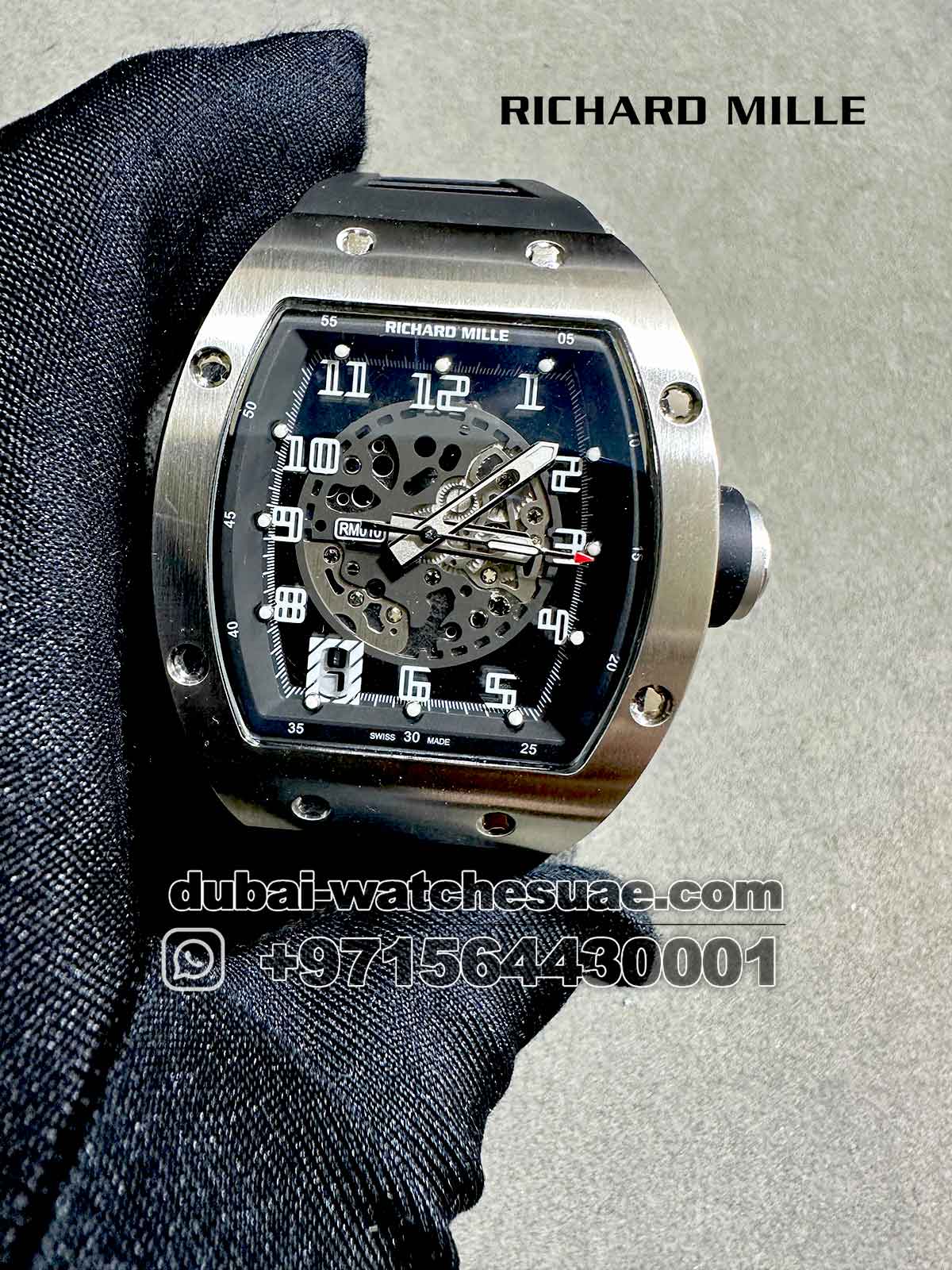 8-a-1-5.jpg Richard Mille RM010 Skeletonised Automatic Titanium Watch - Image 1