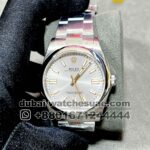 Rolex  41 mm Gray dial with plain bezel Oyester bracelet