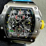 Richard Mille RM 11-03 Carbon With Blue Rubber Strap Copy