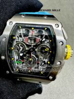 Richard Mille RM 11-03 Carbon With Blue Rubber Strap Copy