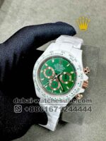 Rolex AET REMOULO Limited Edition Full White Ceramic with Green Dial
