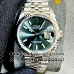 Rolex 36 mm Date Just Olive? ?Dial With? Flutted Bezel Copy