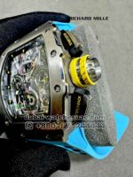 Richard Mille RM 11-03 Carbon With Blue Rubber Strap Copy - Image 3