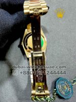 Rolex Day Date 40 mm Green? Dial and Stoned Bezel with Roman Number Copy - Image 4