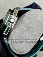 AP Royal Oak Offshore Green Dial Steel Bezel With Green Rubber Strap - Image 4