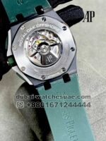 AP Royal Oak Offshore Green Dial Steel Bezel With Green Rubber Strap - Image 5