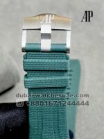 AP Royal Oak Offshore Green Dial Steel Bezel With Green Rubber Strap - Image 6