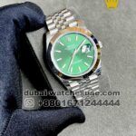 Rolex Date Just 41 mm Green ,Plain Bezel, Jubilee Bracelet