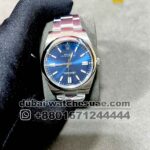 Rolex 41 mm Blue?Dial Oyster Perpetual With Plain Bezel