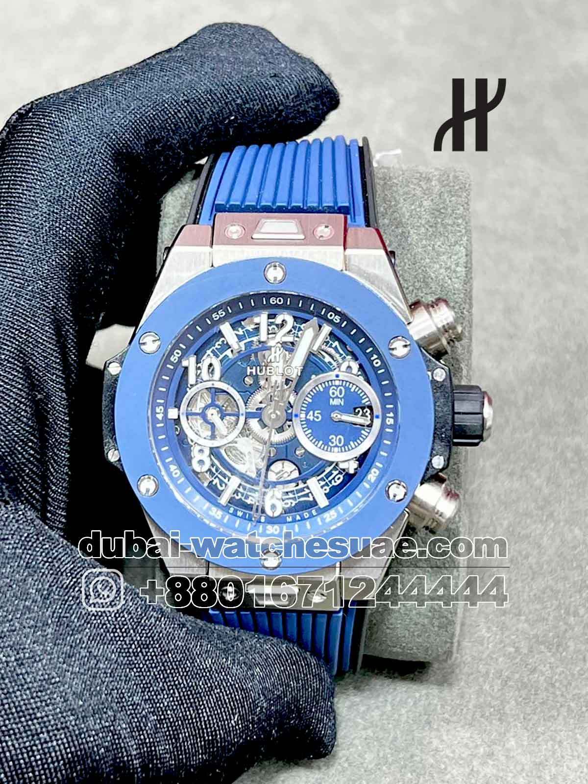 9-a-3-1.jpg Hublot Big Bang Unico Titanium Ceramic Blue 44 mm Ref: 421.NL.5170.RX - Image 1