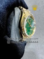 Rolex Day Date 40 mm Green? Dial with Roman Number With President Bracelet Copy - Image 2