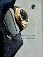 Audemars Piguet Royal Oak? ?Ref: 15510? Black? Dial With Black Leather? Bracelet Copy - Image 5