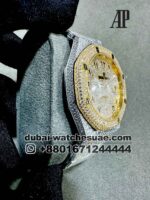 Audemars Piguet Royal Oak? 41 mm Gold Fully Iced Out Arabic Dial Two Tone Bracelet - Image 2
