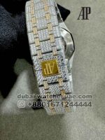 Audemars Piguet Royal Oak? 41 mm Gold Fully Iced Out Arabic Dial Two Tone Bracelet - Image 4