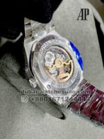 Audemars Piguet Royal Oak Perpetual Calendar 41   26607BC.OO.1220BC.01 Red Dial Black Chrono Stainless Steel - Image 4