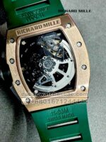 Richard Mille RM 011 FM Golden Case With Green Rubber Strap Copy - Image 4