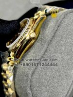 Ladies Rolex 31 MM Date Just Mother of Pearl Purple Flutted Bezel With President Bracelet - Image 3