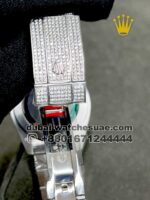 Rolex Date Just Arabic  Iced Out Gray Dial - Image 5