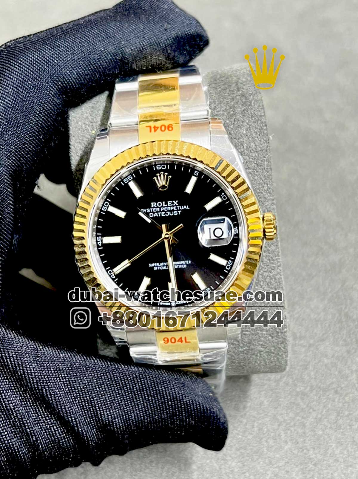 96.1.jpg Rolex date just two tone 41 mm Black - Image 1