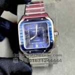 Santos de Cartier Blue Dial and Bezel