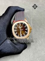 Patek Philippe Aquanaut 5167A Super Clone Brown Dial With Brown Rubber Strap