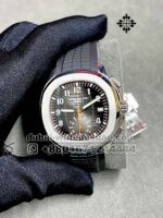 Patek Philippe Aquanaut 5968A-001 Black Dial  Chrono with Black Rubber Strap