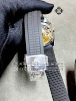 Patek Philippe Aquanaut 5968A-001 Black Dial  Chrono with Black Rubber Strap - Image 3