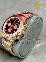 Rolex? Cosmograph Daytona  Black Dial Rose Gold  Sub Dial With Gold Plated Oyster Bracelet - Image 4