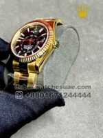 Rolex SKY-DWELLER Oyster, Yellow gold with Green dial - Image 3