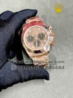 Rolex? Cosmograph Daytona Rosegold Dial With Black Sub Dial Gold Plated Oyester Bracelet - Image 2