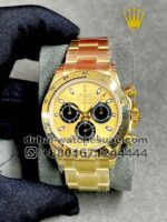 Rolex  Cosmograph Daytona Yellow gold Dial Black Sub Dial With Gold Plated Yellow Gold Oyster Bracelet