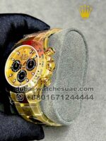 Rolex  Cosmograph Daytona Yellow gold Dial Black Sub Dial With Gold Plated Yellow Gold Oyster Bracelet - Image 3