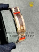 Rolex? Cosmograph Daytona Rose Gold Dial With Black Numeric and Gold Plated Oyester Bracelet - Image 4