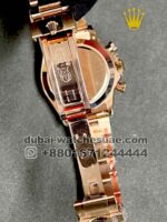 Rolex? Cosmograph Daytona Rose Gold Dial With Black Numeric and Gold Plated Oyester Bracelet - Image 5