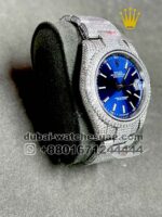 Rolex Date Just Iced Out Blue - Image 2