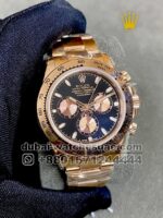 Rolex? Cosmograph Daytona  Black Dial Rose Gold  Sub Dial With Gold Plated Oyster Bracelet