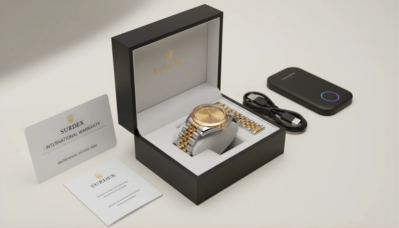 Modern men’s copy watch styled after top luxury brands for UAE fashion