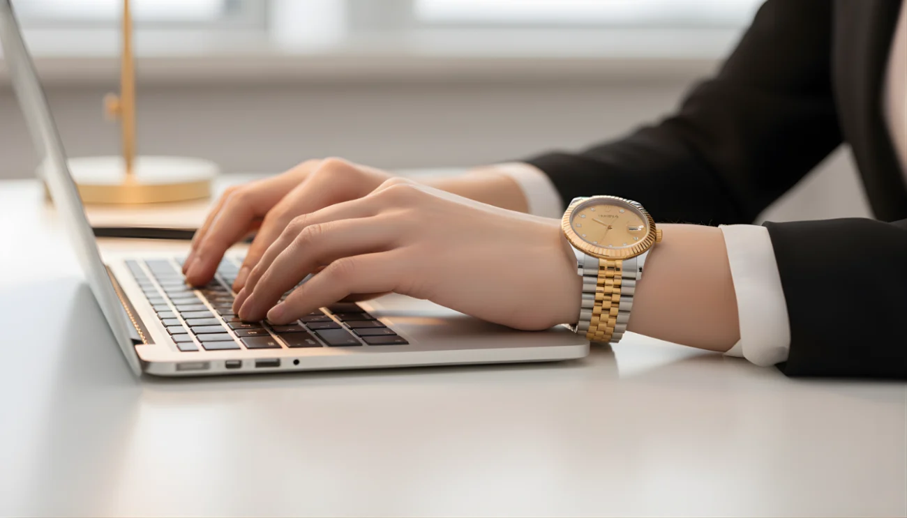 Modern men’s copy watch styled after top luxury brands for UAE fashion