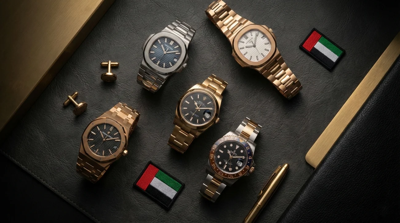 Best watch brands in UAE showcasing luxury watches worn by professionals in Dubai