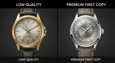 Comparison between cheap watches and high-quality first copy watches in Dubai 