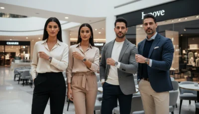 Smart luxury buyers wearing premium replica watches in Dubai lifestyle