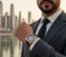 SWISS Watches Price in UAE worn by professional in Dubai lifestyle setting